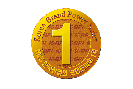 업계최다 26년 연속 한국 산업의 브랜드 파워 1위 골드브랜드 획득